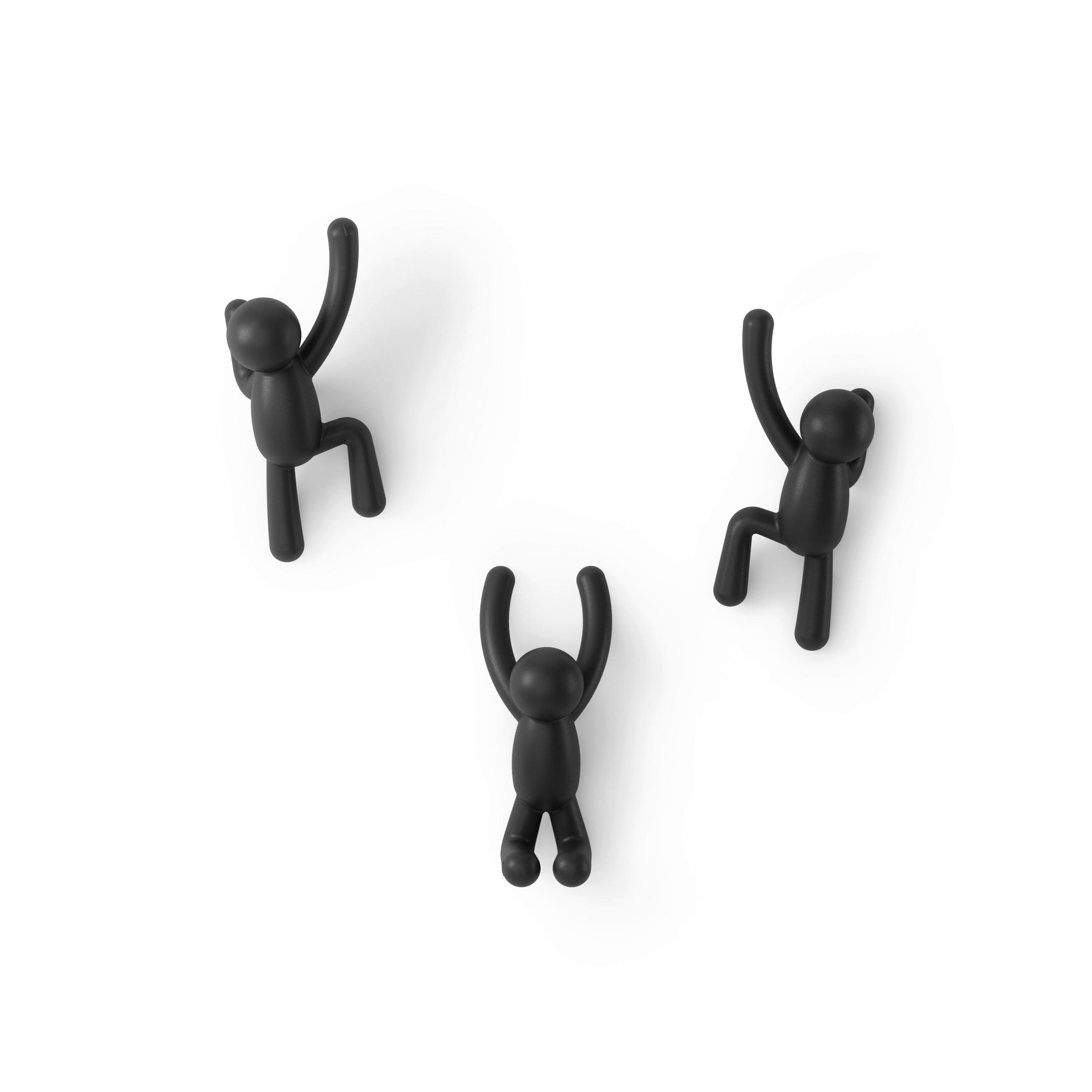 WANDGARDEROBE  in Schwarz  - Schwarz, Basics, Kunststoff (8/7/18cm) - Umbra
