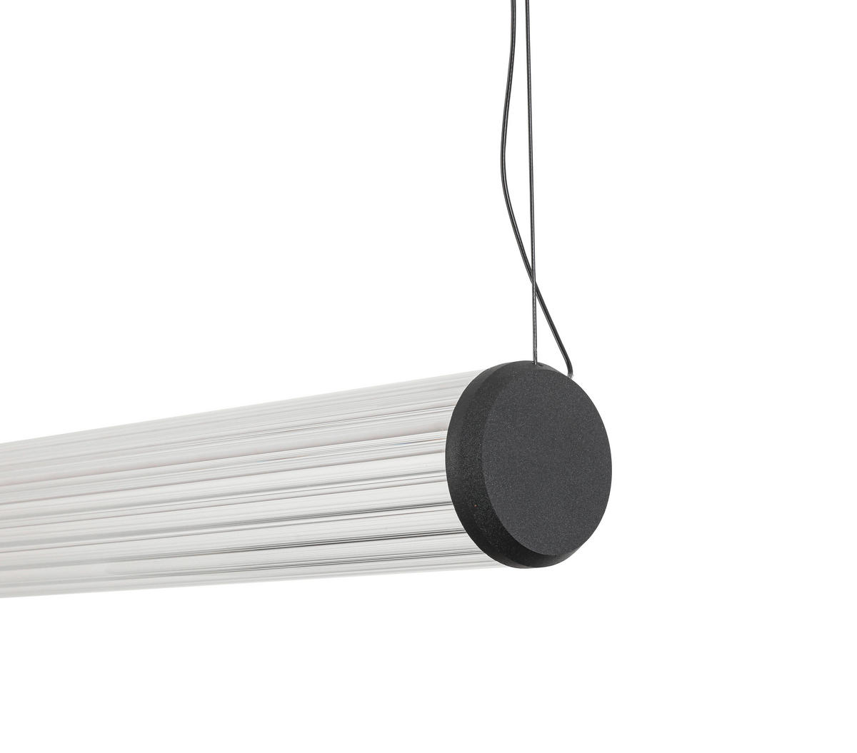 ZÁVESNÉ LED SVIETIDLO, 103/10/164 cm  - priehľadné/čierna, Design, kov/sklo (103/10/164cm) - Dieter Knoll