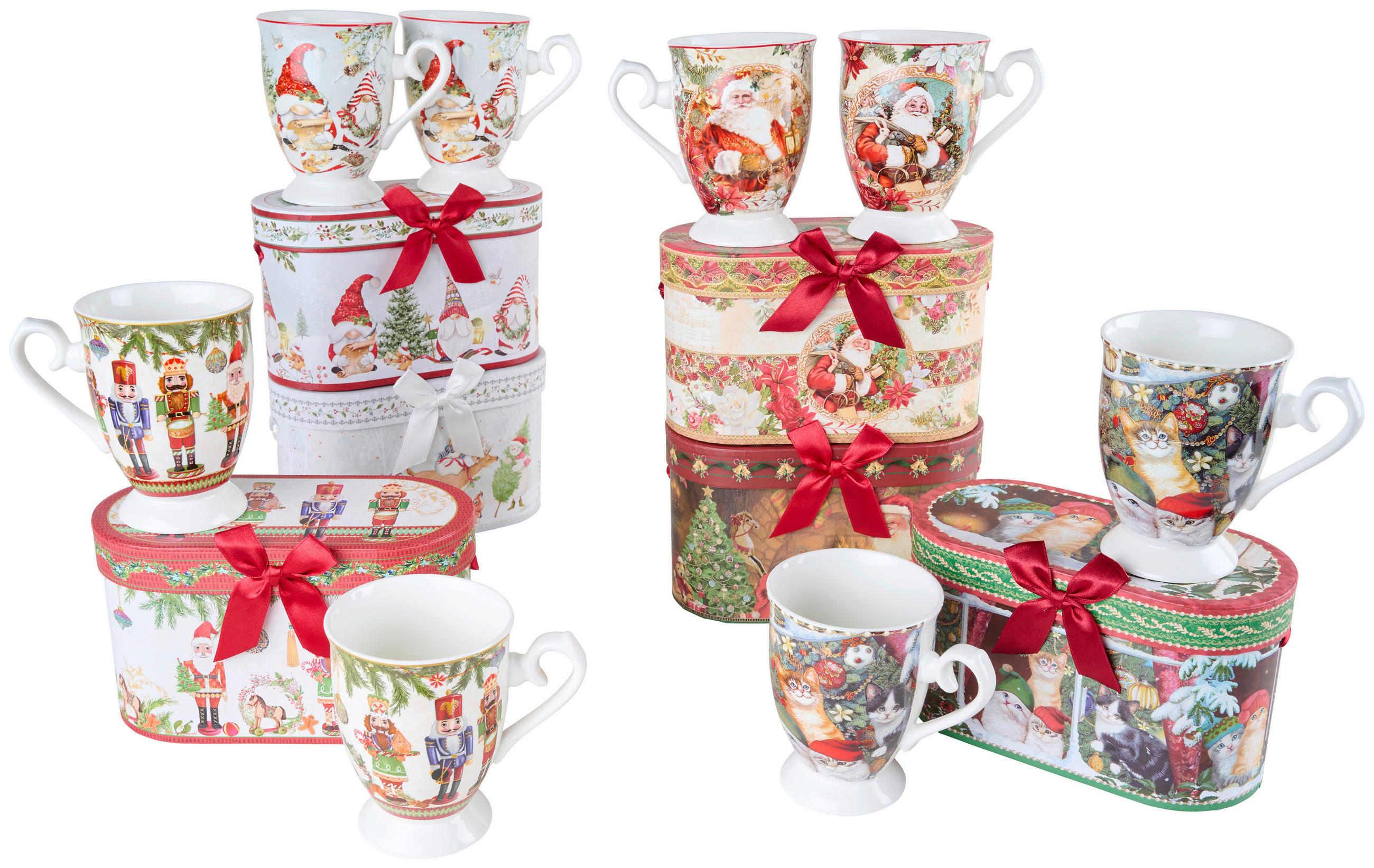 LONČEK ZA KAVO    320 ml      - večbarvno, Trendi, keramika (320ml) - X-Mas