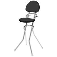 SZÉK fém, textil fekete, ezüstszínű  - fekete/ezüstszínű, Basics, textil/fém (3,67kg)