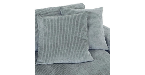 ECKSOFA in Flachgewebe Grau  - Schwarz/Grau, KONVENTIONELL, Holz/Textil (280/190cm) - Carryhome