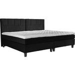BOXSPRINGBETT 200/200 cm  in Graphitfarben  - Dunkelgrau/Graphitfarben, Trend, Holz/Textil (200/200cm) - Esposa