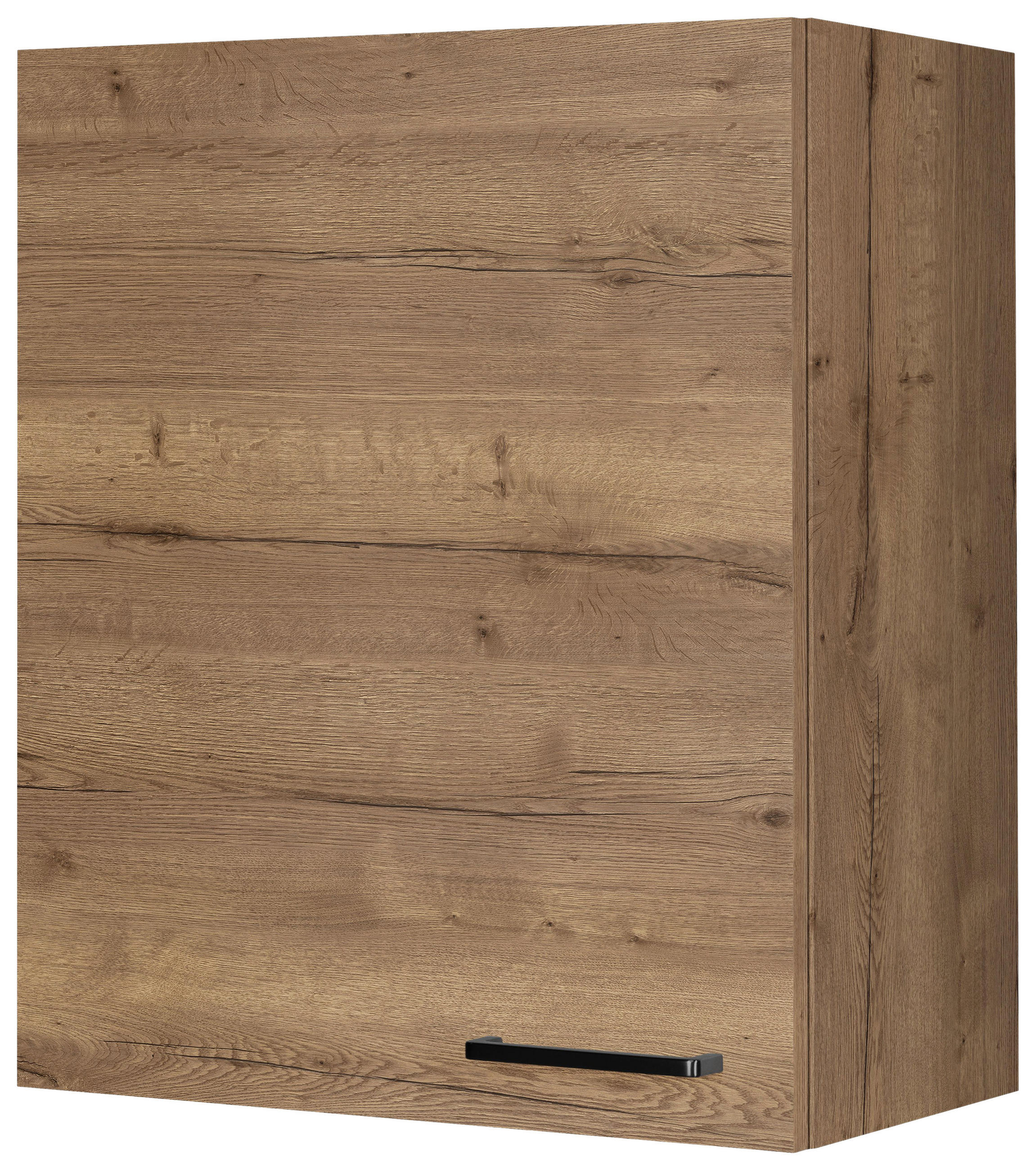 KÜCHENOBERSCHRANK 60/72/35 cm in Eiche dunkel - Eiche dunkel/Schwarz, MODERN, Holzwerkstoff/Metall (60/72/35cm) - Nobilia