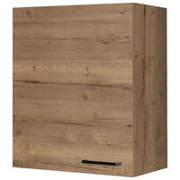KÜCHENOBERSCHRANK 60/72/35 cm  in Eiche dunkel  - Eiche dunkel/Schwarz, MODERN, Holzwerkstoff/Metall (60/72/35cm) - Nobilia