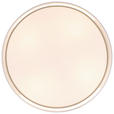 DECKENLEUCHTE  45/13 cm    - Beige/Weiß, MODERN, Kunststoff/Textil (45/13cm) - Novel