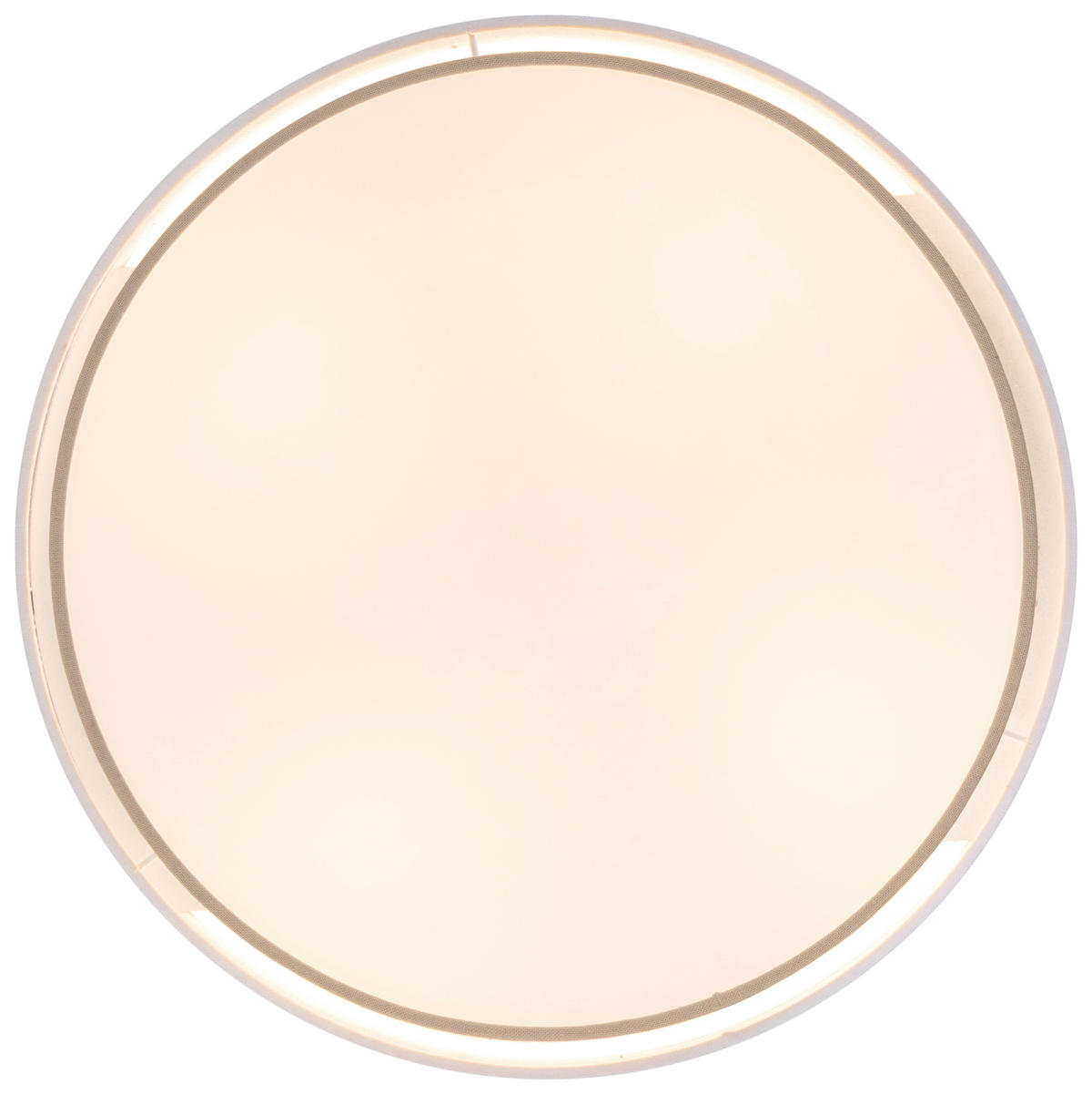 DECKENLEUCHTE 45/13 cm   - Beige/Weiß, MODERN, Kunststoff/Textil (45/13cm) - Novel