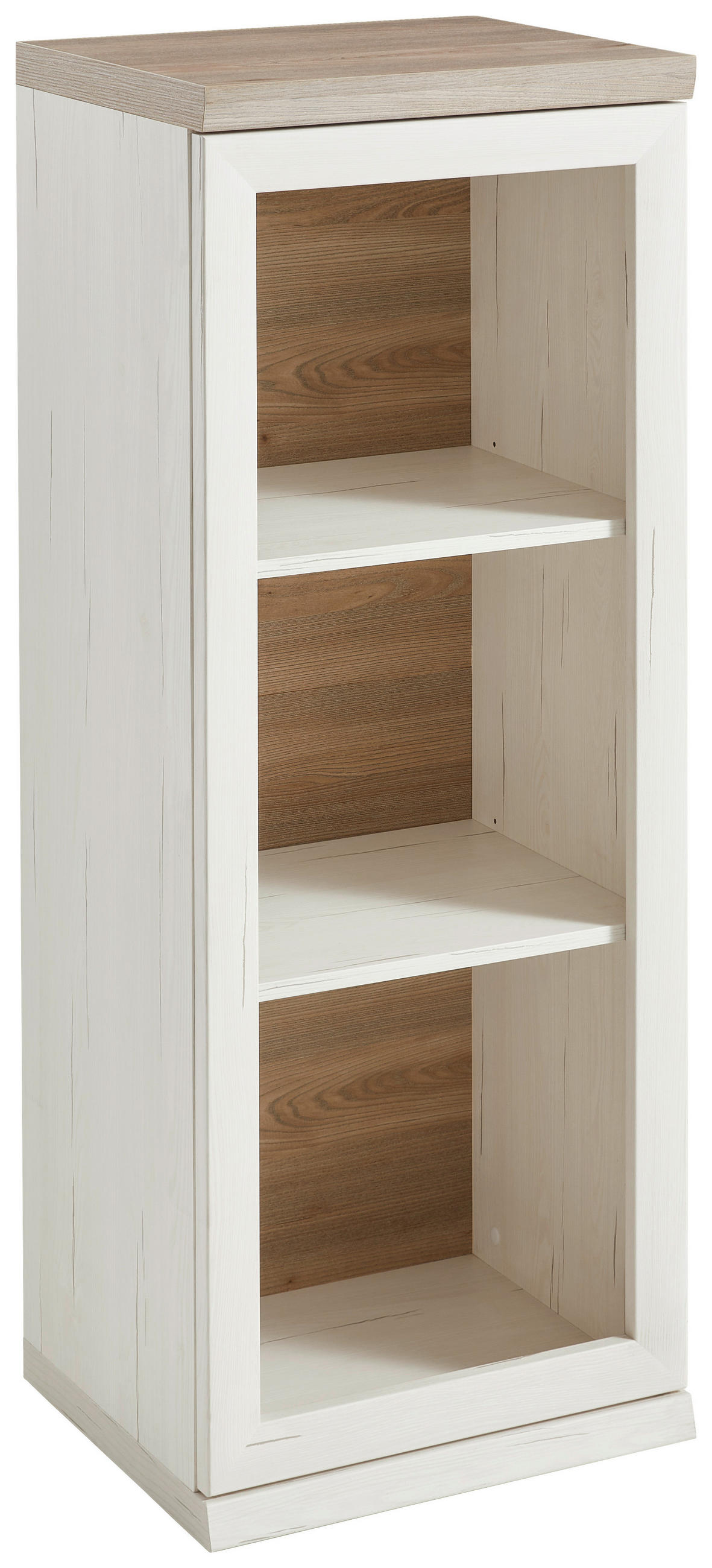 IRATTARTÓ POLC - fehér/szürke, Modern, faalapú anyag (50,6/131,6/43cm) - Hom`in