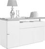 SIDEBOARD teilmassiv Weiß, Eichefarben  - Eichefarben/Weiß, Design, Holz/Holzwerkstoff (170/92/43cm) - Novel