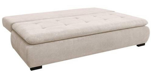 SCHLAFSOFA Webstoff, Plüsch Naturfarben - Schwarz/Naturfarben, KONVENTIONELL, Textil (203/72-96/98cm) - Novel