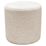 HOCKER in Textil, Holzwerkstoff Beige  - Beige/Weiß, Trend, Holzwerkstoff/Kunststoff (35/35/36cm) - Novel