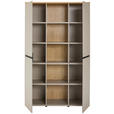 AKTENSCHRANK 120/197/40 cm - Eichefarben/Grau, MODERN, Holzwerkstoff (120/197/40cm) - Novel
