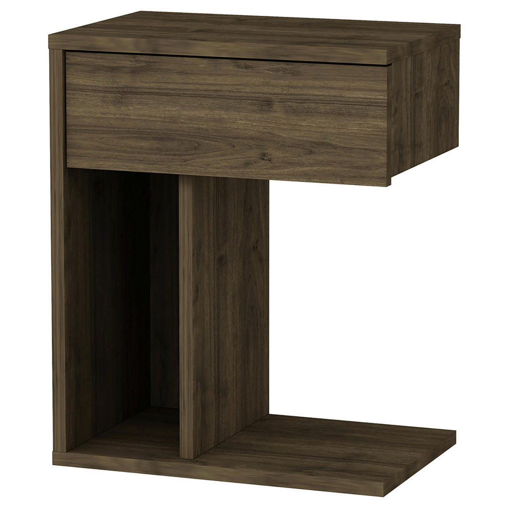 Nachtkästchen Walnuss Dekor H: 55 Cm, Tyche