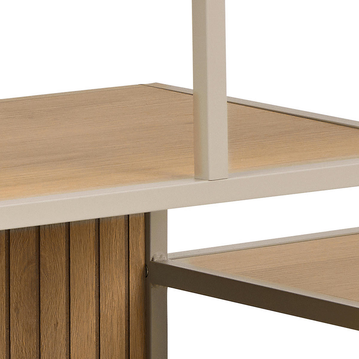 REGAL Grau, Eichefarben  - Eichefarben/Grau, MODERN, Holzwerkstoff/Metall (114/78/35cm) - Xora