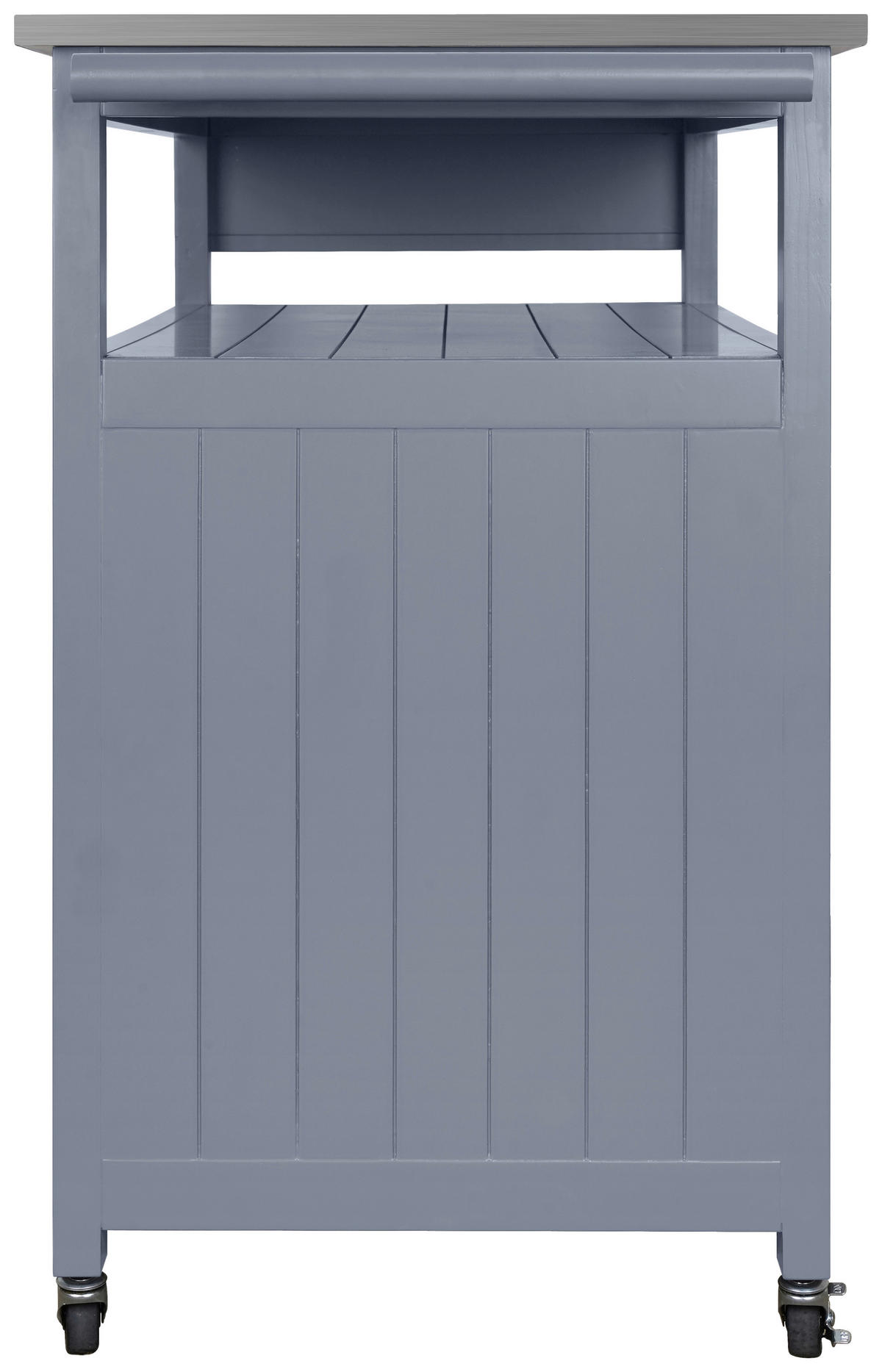 KÜCHENINSEL   in Grau, Edelstahlfarben  - Edelstahlfarben/Silberfarben, Basics, Holzwerkstoff/Metall (110/127/89/53cm) - MID.YOU