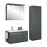 HOCHSCHRANK 60/178.7/34.8 cm - Chromfarben/Anthrazit, Design, Glas/Holzwerkstoff (60/178.7/34.8cm) - Welnova HOCHSCHRANK 60/178.7/34.8 cm - Chromfarben/Anthrazit, Design, Glas/Holzwerkstoff (60/178.7/34.8cm) - Welnova