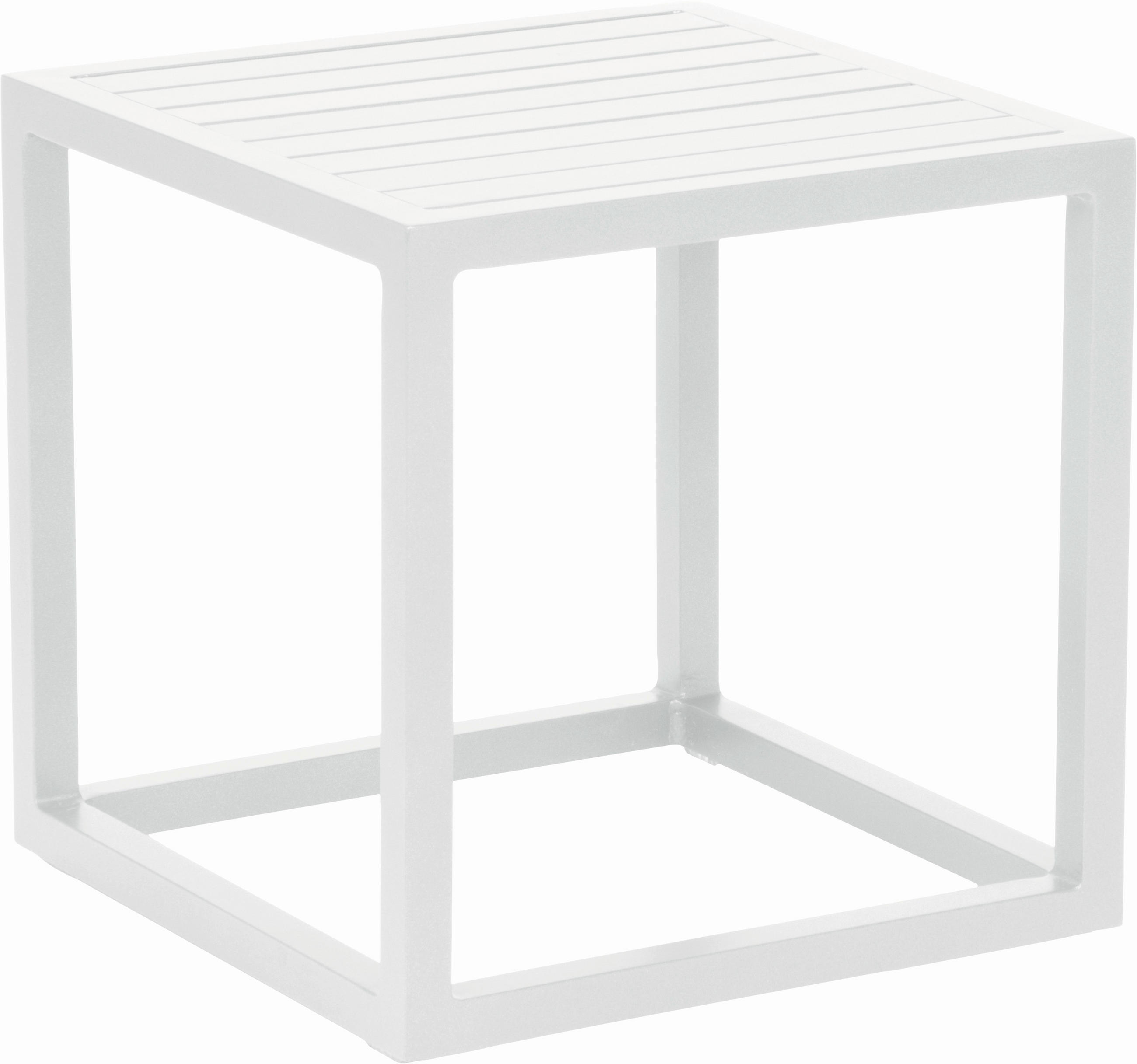 GARTENBEISTELLTISCH 40/40/40 cm Metall  - Weiß, Basics, Metall (40/40/40cm) - Stern