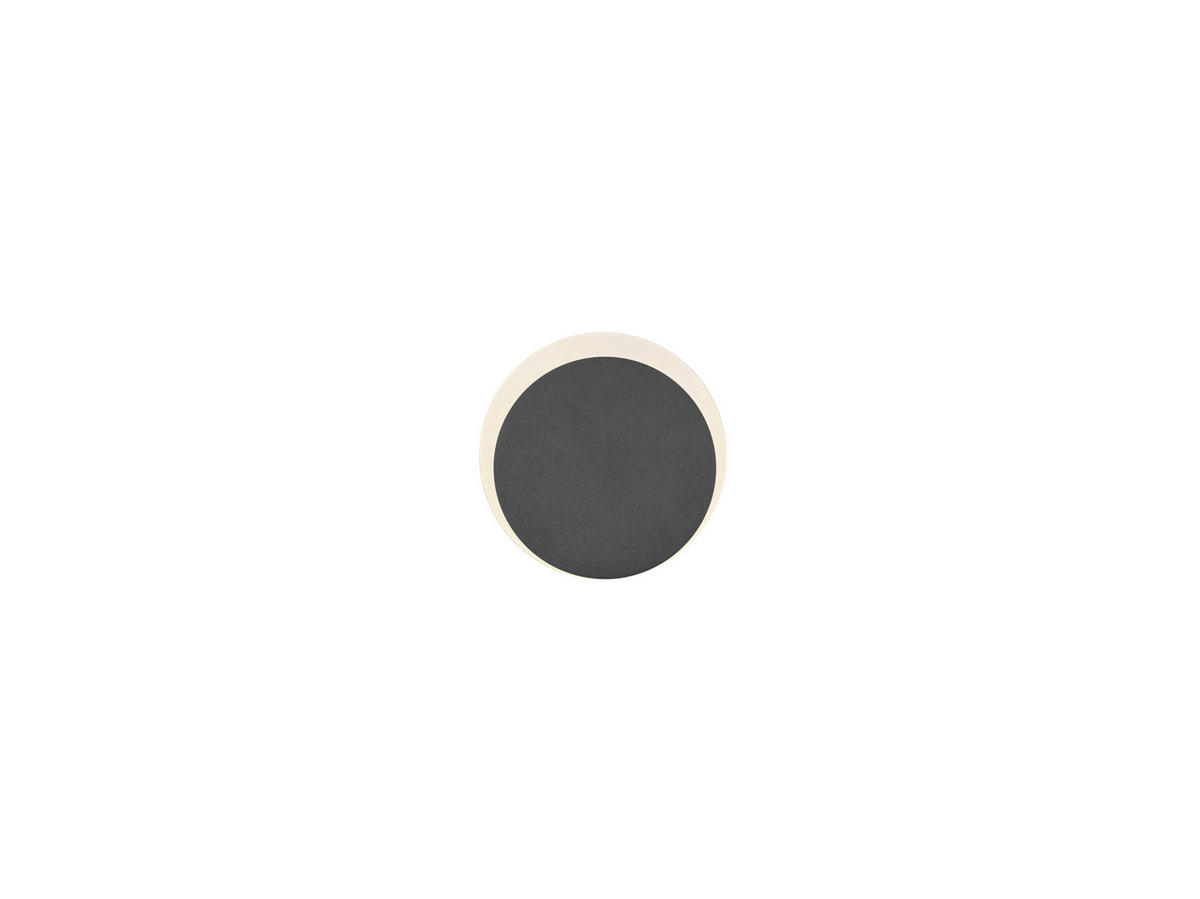 LED-WANDLEUCHTE 15 cm  - Schwarz, Basics, Metall (15cm) - Hell