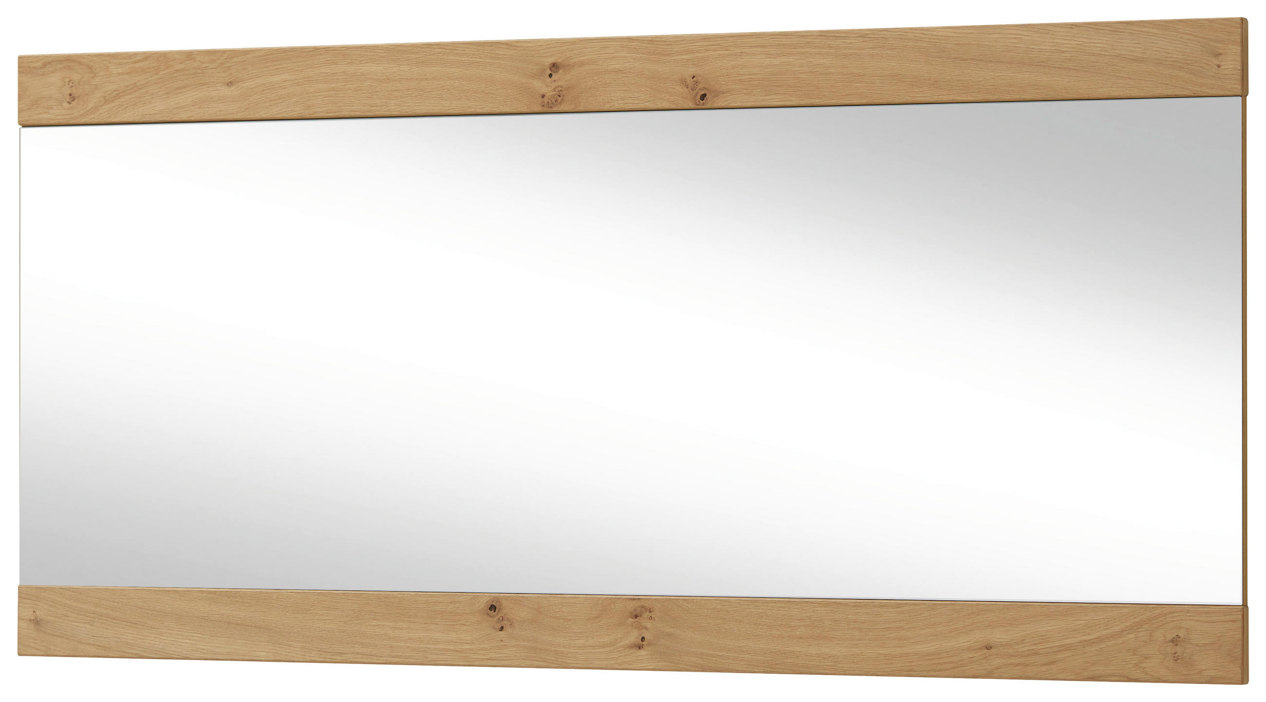 WANDSPIEGEL 125/59/7 cm    in rechteckig  - Eichefarben, Design, Glas/Holz (125/59/7cm)