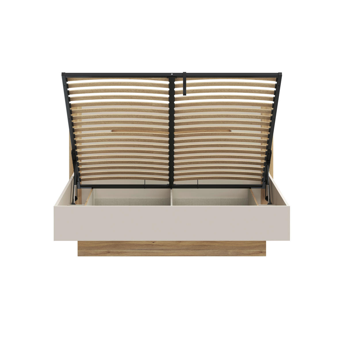 KREVET   180/200 cm   boje pijeska  - boje hrasta/boje pijeska, Moderno, drvni materijal (180/200cm) - Hom`in