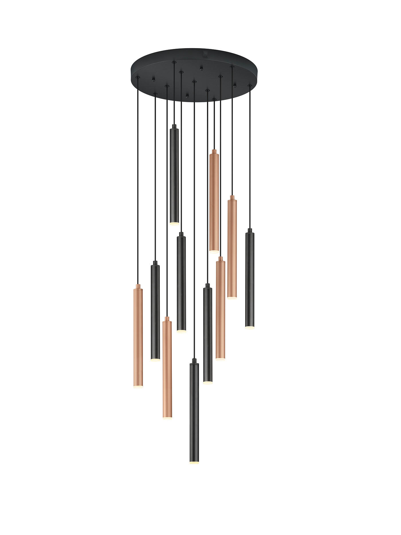 ZÁVĚSNÉ LED SVÍTIDLO, 40/150 cm  - bílá/černá, Design, kov/plast (40/150cm) - Musterring