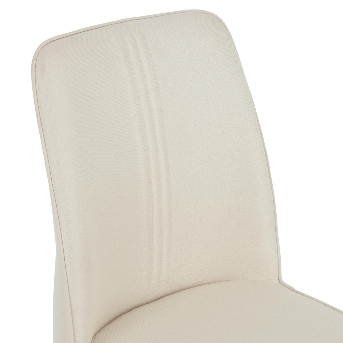 STUHL  in Eisen Webstoff Metall, Textil  - Beige/Goldfarben, MODERN, Textil/Metall (50/88/61cm) - Livetastic