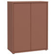 SCHUHSCHRANK Alice Springs  in 74,5/99,1/34,9 cm  - Terracotta/Grau, MODERN, Holzwerkstoff/Kunststoff (74,5/99,1/34,9cm) - Xora