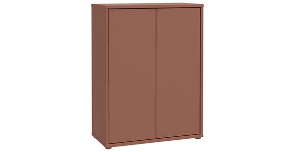 SCHUHSCHRANK Alice Springs  in 74,5/99,1/34,9 cm  - Terracotta/Grau, MODERN, Holzwerkstoff/Kunststoff (74,5/99,1/34,9cm) - Xora