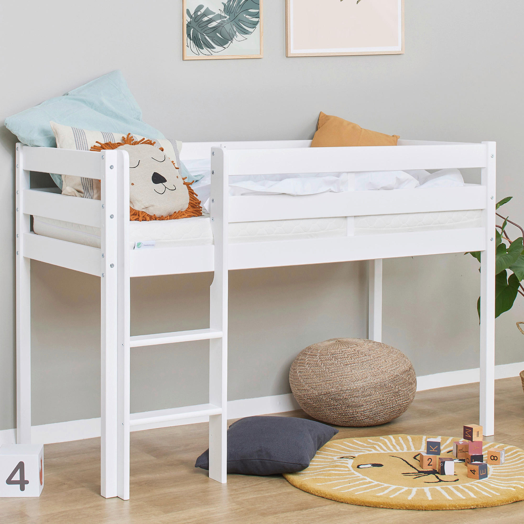 HOCHBETT 70/160 cm  - Naturfarben/Weiß, MODERN, Holz (70/160cm) - MID.YOU