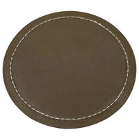 GLASUNTERSETZER 4-teilig  - Dunkelgrün, Design, Kunststoff (10/0,3cm)