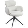 ARMLEHNSTUHL  in Eisen Webstoff  - Creme/Schwarz, Design, Textil/Metall (64/88/62cm) - Novel