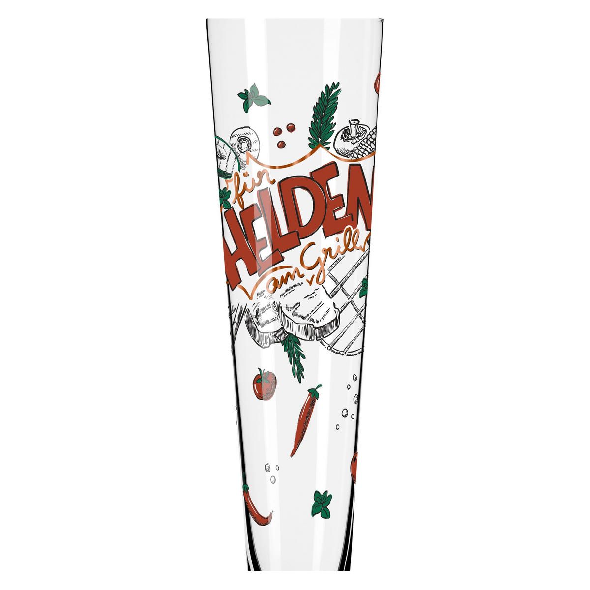 BIERGLAS 385 ml  - Rot/Schwarz, LIFESTYLE, Glas (7,5/7,5/24,9cm) - Ritzenhoff
