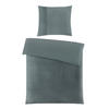 BETTWÄSCHE Waffelpiqué 135/200 cm  - Dunkelgrün, Design, Textil (135/200cm) - Novel