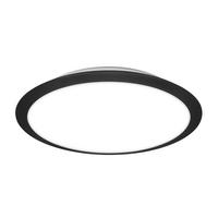 LED PLAFONJERA ZA KUPATILA - crna, Osnovno, plastika (37/6,5cm)