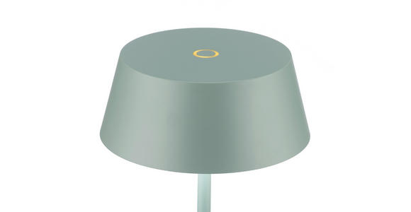 AKKU-TISCHLEUCHTE 15/25 cm  - Grau, Design, Kunststoff/Metall (15/25cm) - Dieter Knoll