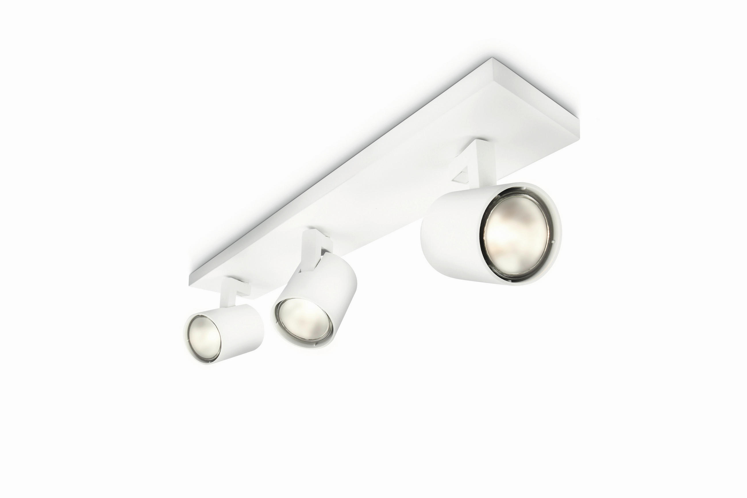 DECKENLEUCHTE Spot Runner 48/10,9/9 cm   - Weiß, Basics, Metall (48/10,9/9cm) - Philips