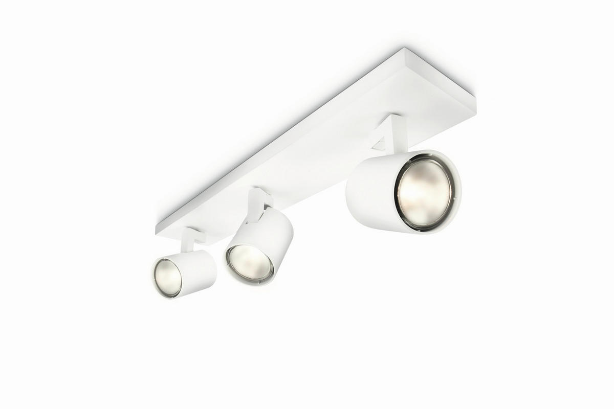 DECKENLEUCHTE  48/10,9/9 cm    - Weiß, Basics, Metall (48/10,9/9cm) - Philips