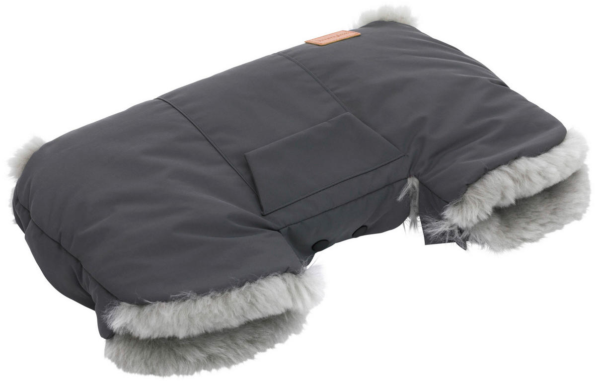 MUFF  - Grau, Basics, Kunststoff/Fell (30/46cm) - Jimmylee