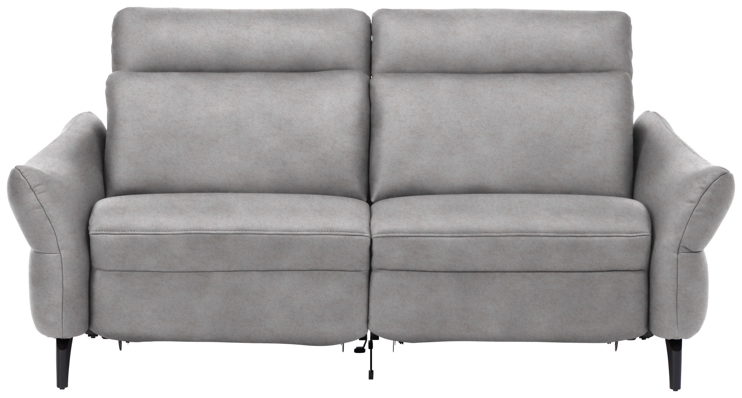 2-SITZER-SOFA in Leder Grau  - Anthrazit/Grau, Design, Leder/Metall (187/92/97cm) - Himolla Komfortklass