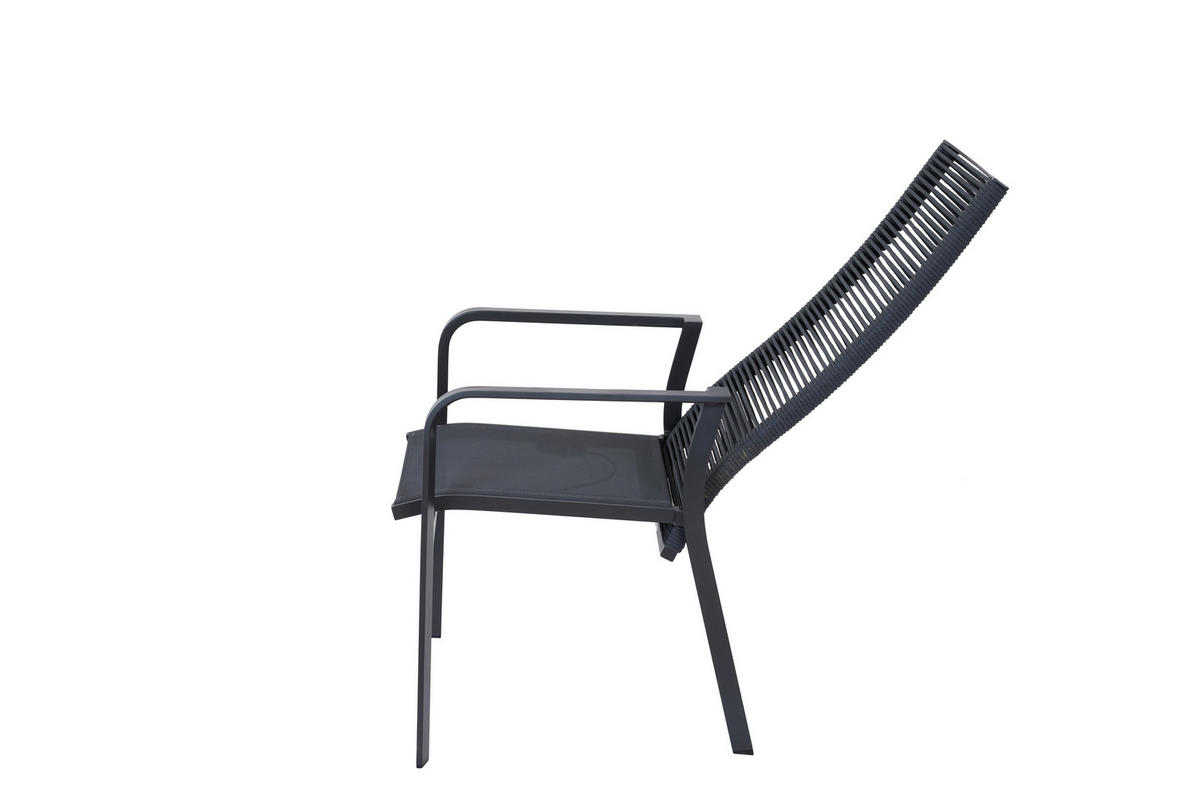 GARTENSESSEL Metall Grau  - Grau, Basics, Metall (60/113/63cm) - Siena Garden