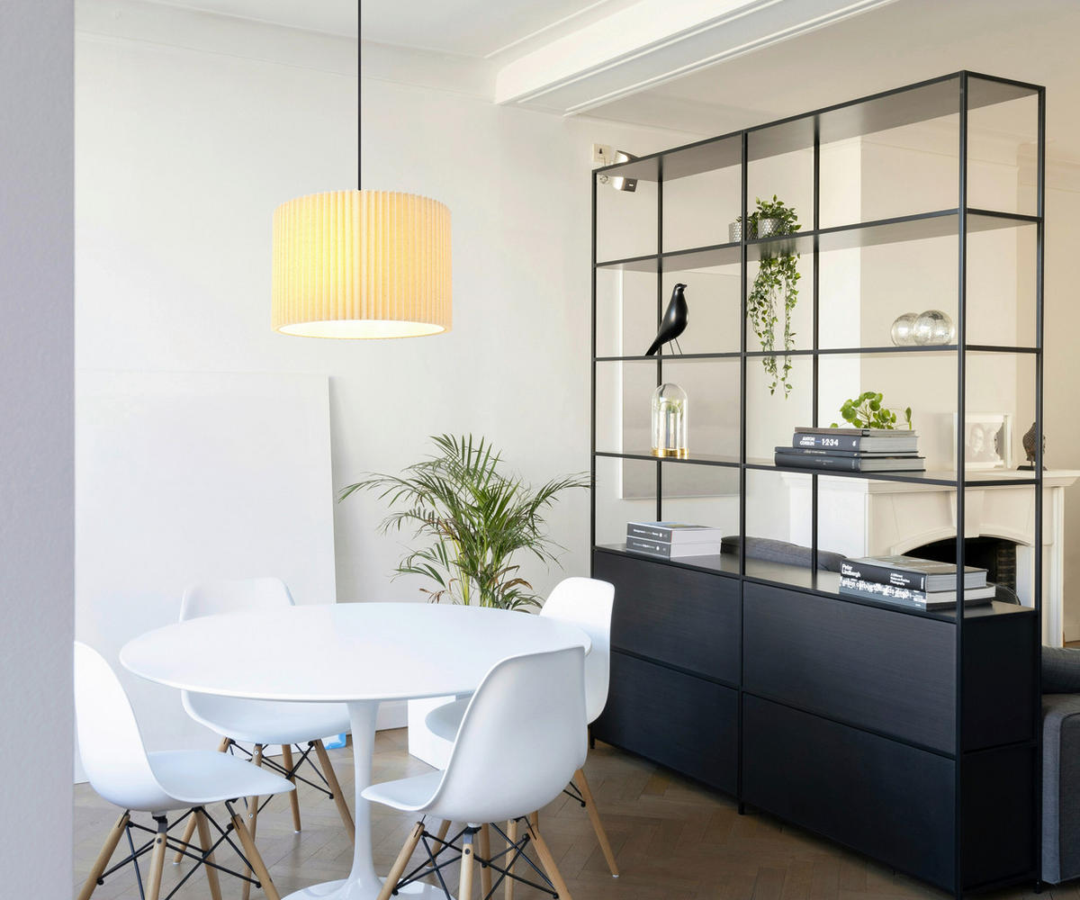 HÄNGELEUCHTE 38/120 cm    - Schwarz/Naturfarben, Basics, Textil/Metall (38/120cm) - Globo