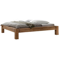 BALKENBETT 180/200 cm,  in Braun, Eichefarben,  - Eichefarben/Braun, Natur, Holz (180/200cm) - Hasena