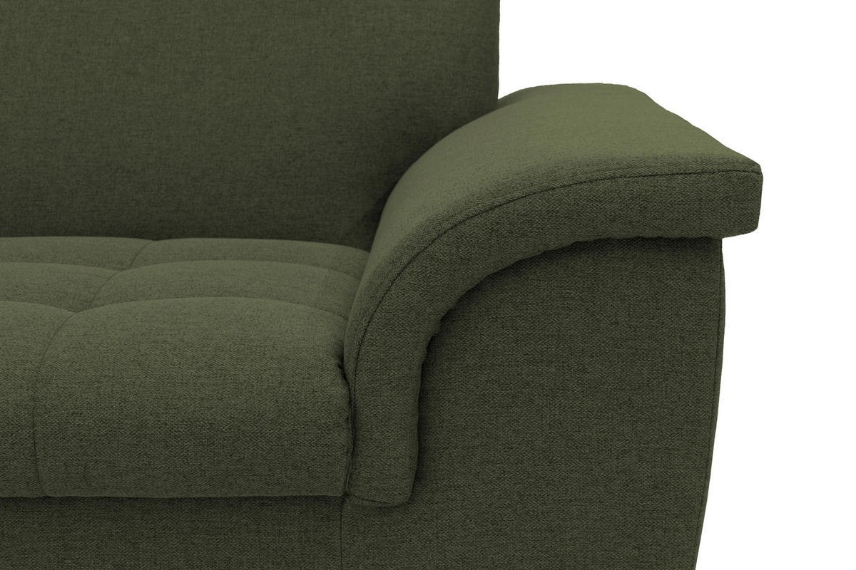 2-SITZER-SOFA in Webstoff Grün  - Chromfarben/Grün, KONVENTIONELL, Textil/Metall (210/81/97cm) - MID.YOU
