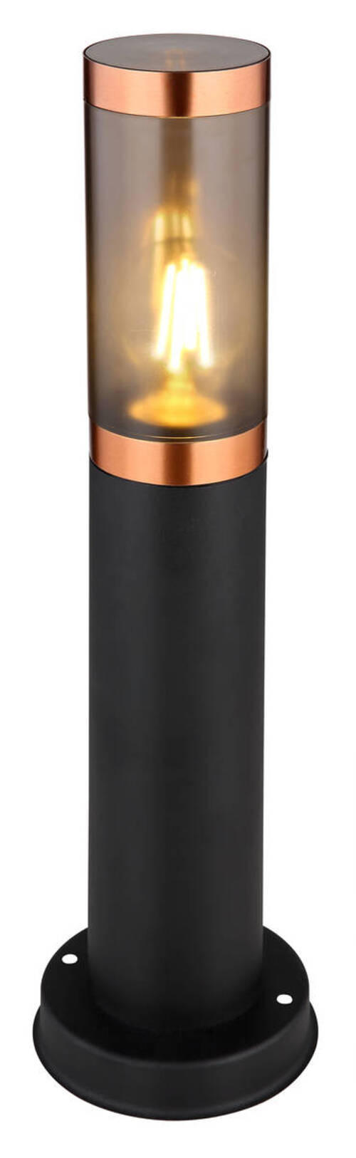 UTOMHUSLAMPA - svart/kopparfärgad, Design, metall/plast (12,7/45cm) - Globo