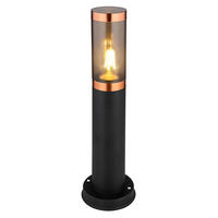 UTOMHUSLAMPA - svart/kopparfärgad, Design, metall/plast (12,7/45cm) - Globo