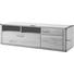 TV-ELEMENT 124/50/51 cm - Edelstahlfarben/Eichefarben, KONVENTIONELL, Holz/Holzwerkstoff (124/50/51cm) - Novel TV-ELEMENT 124/50/51 cm - Edelstahlfarben/Eichefarben, KONVENTIONELL, Holz/Holzwerkstoff (124/50/51cm) - Novel