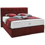 BOXSPRINGBETT 180/200 cm  in Weinrot  - Weinrot, KONVENTIONELL, Textil (180/200cm) - Ambiente