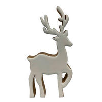 DEKORENTIER  - Braun/Weiß, LIFESTYLE, Holz (14/25/2,5cm) - X-Mas