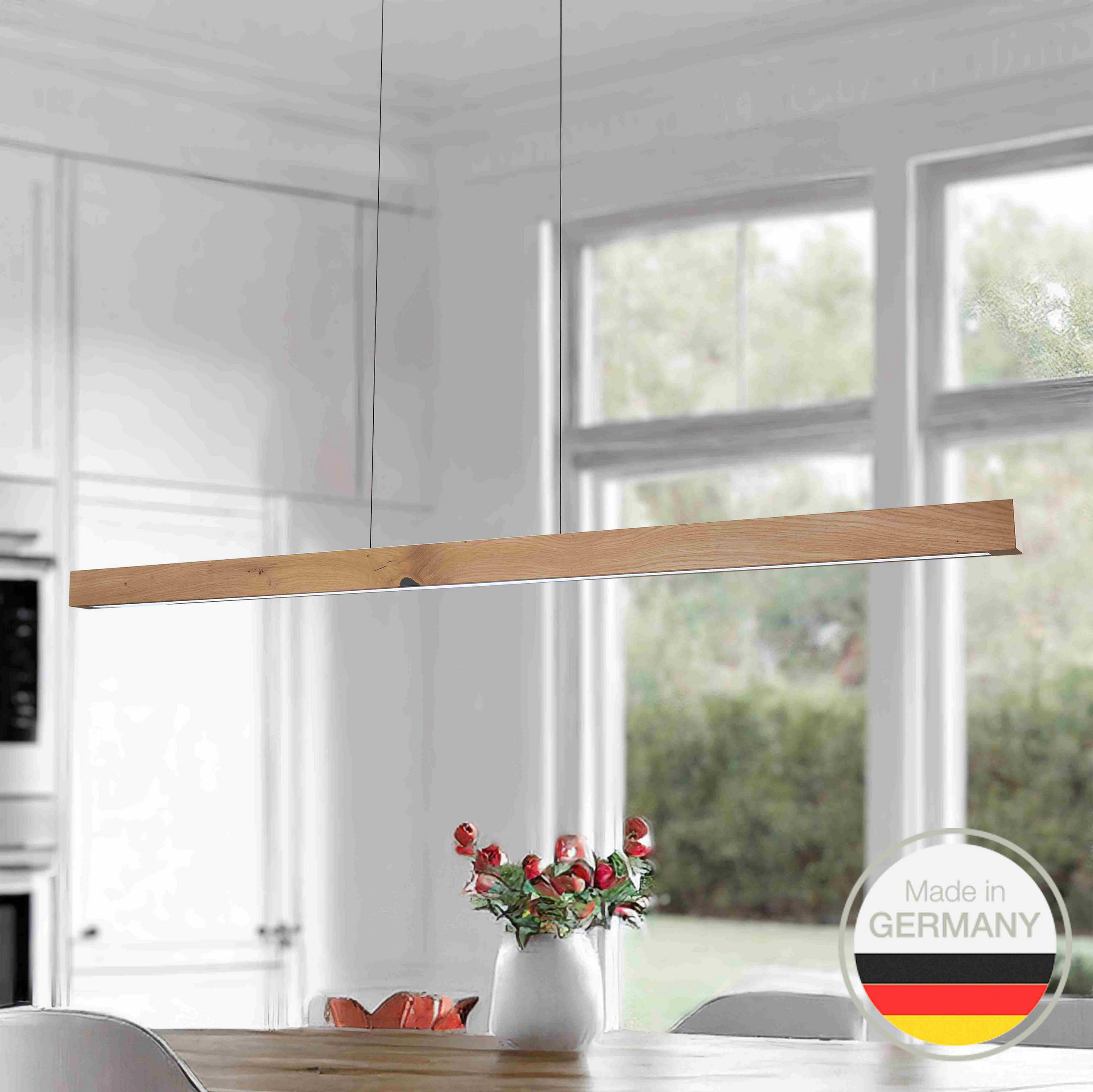 LED-HÄNGELEUCHTE 654 148/6/6 cm   - Wildeiche, Natur, Holz (148/6/6cm) - Ambiente