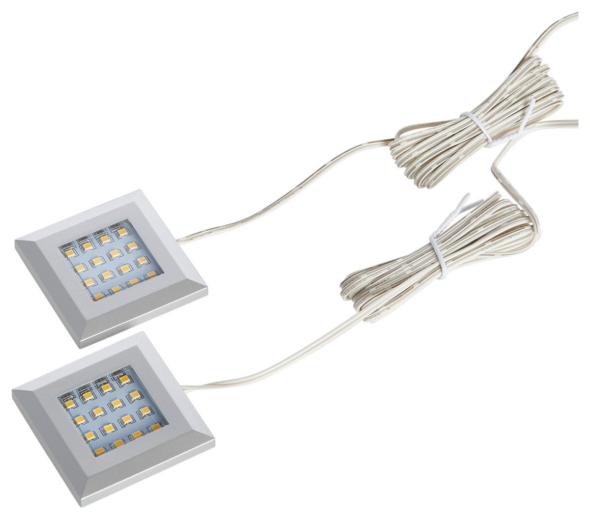 LED-SPOT-SET 2-teilig  - Schwarz/Weiß, KONVENTIONELL, Kunststoff (5,5/1/5,5cm) - Livetastic