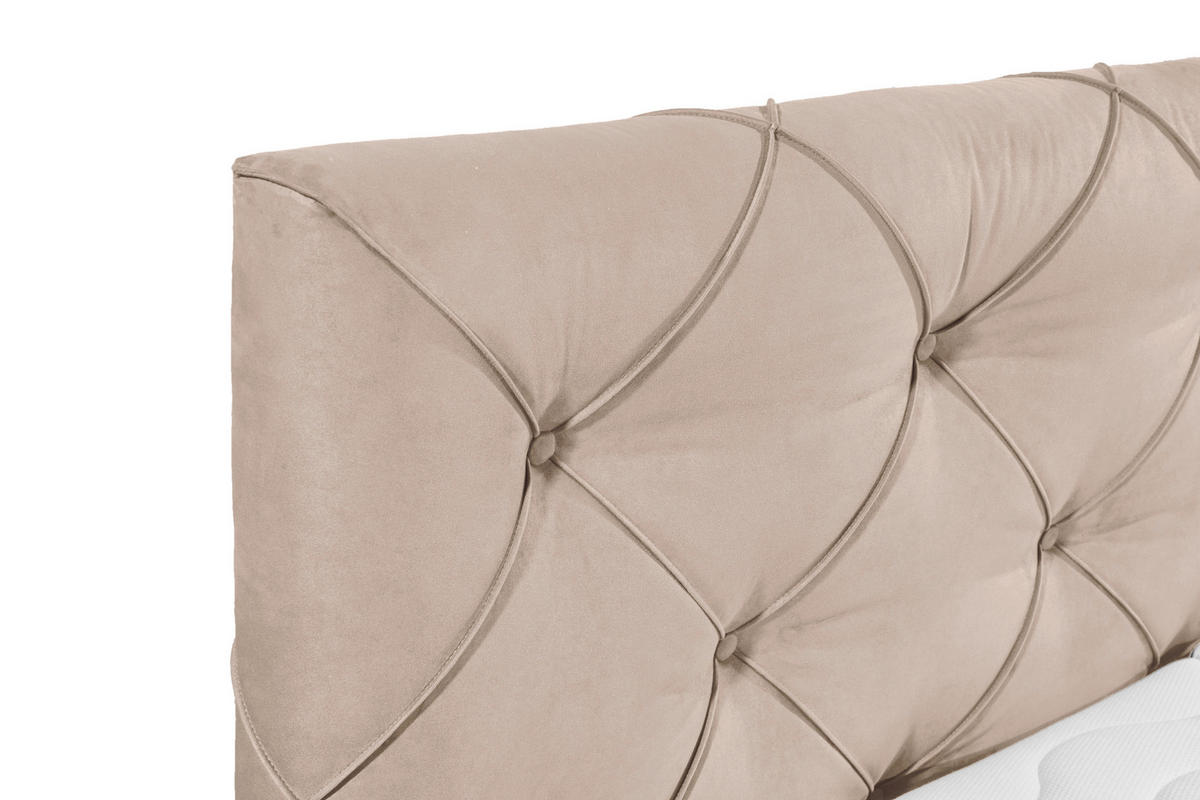 KONTINENTALSÄNG 180/200 cm  i brun  - brun/svart, Modern, trämaterial/textil (180/200cm) - MID.YOU